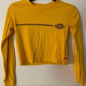 DICKIES ORIGINAL YELLOW LS CROP TEE